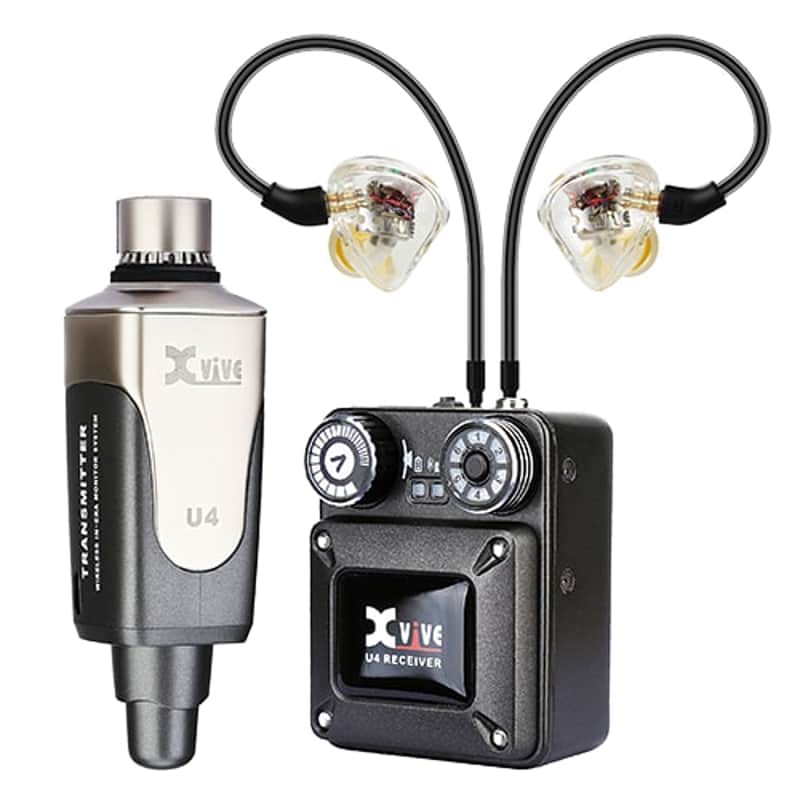 Xvive U4T9 Wireless In-Ear System with T9 Earbuds, Clear image 1