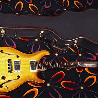 2013 Paul Reed Smith PRS Hollowbody II Artist Package w Piezo Brazilian Livingston Lemondrop image 13