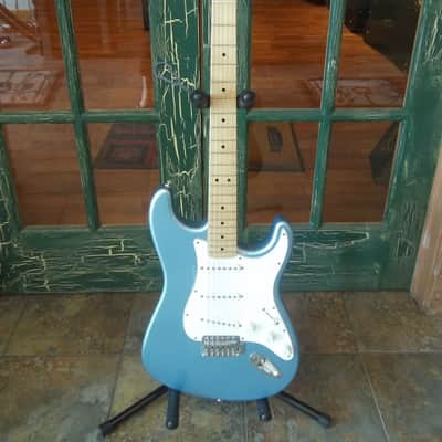 Fender Mexican Stratocaster Solid Body Electric Guitar in  Light Blue image 1