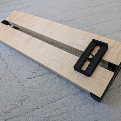 18x6" Flame Maple Modular Pedalboard with 1 Free Generic Pedal Mount - 013 image 1