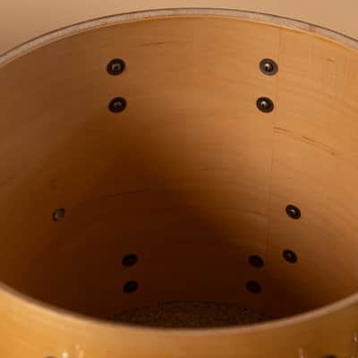 1990s Slingland Artist Custom Natural Maple Drum Set 14x20 8x12 14x14 and 5x14 image 24