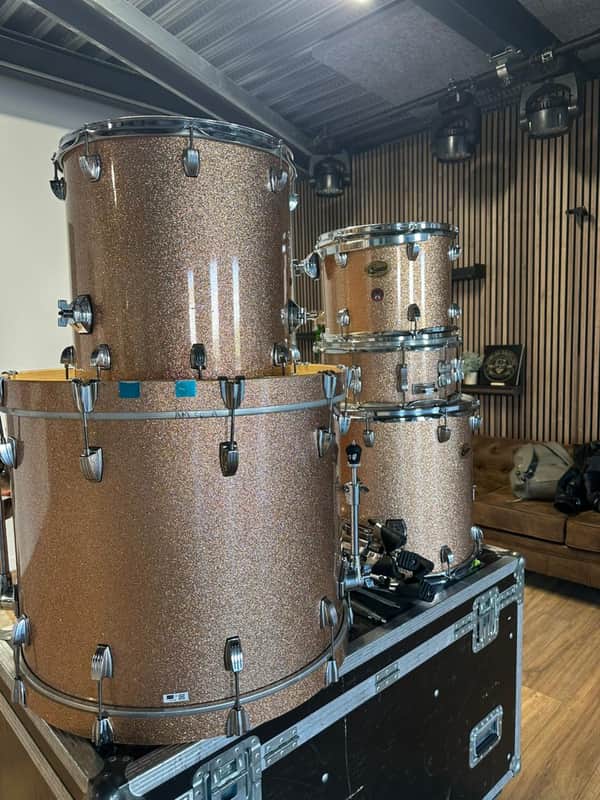 Ludwig LRC24D-CS Centennial Series Moto 10x13 / 16x16 / 16x18 / 16x24" 4pc Drum Set 2011 - 2021 - Champagne Sparkle image 1