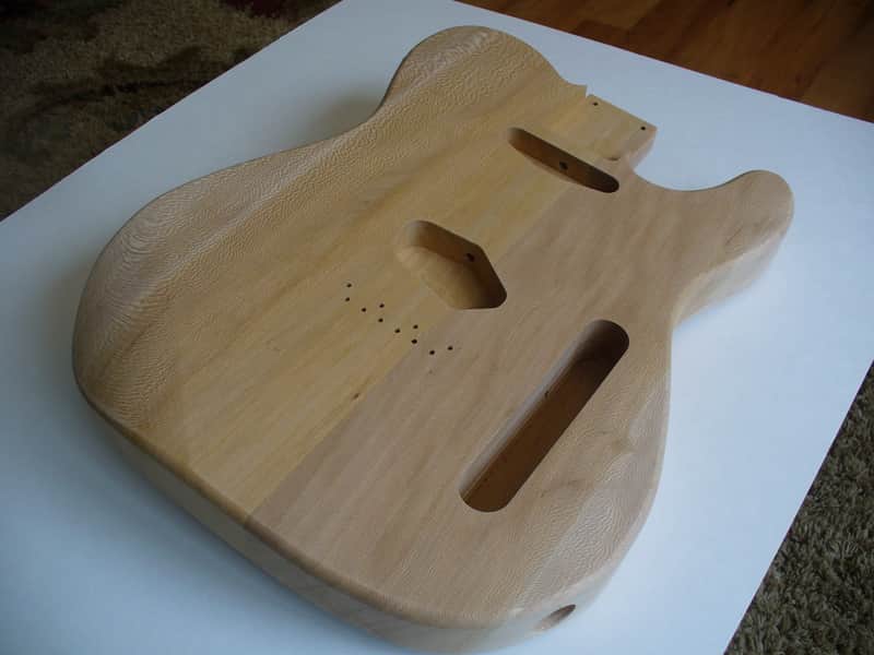 Quarter Sawn American Sycamore T Style Guitar Body for Telecaster® Neck Made in USA image 1