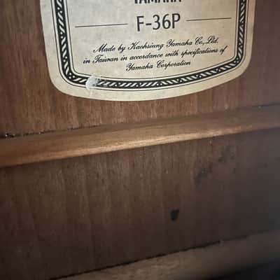 Yamaha F-36P Dreadnought Acoustic Guitar 1990s - Natural image 3