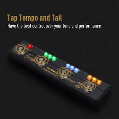 SONICAKE Sonic Wood Acoustic Guitar Preamp DI Box Multi Effects Chorus Delay Reverb Pedal with XLR O(U.S. domestic inventory) image 4