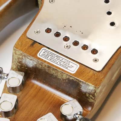 1968 Bunker Hell-Bender Wild Hippie Glam Rock Vintage Electric Guitar Walnut Crazy Pickups image 17