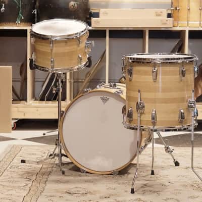 Ludwig 12/13/14/16/18" Drum Set - 1970s Jazzette Butcher Block image 2