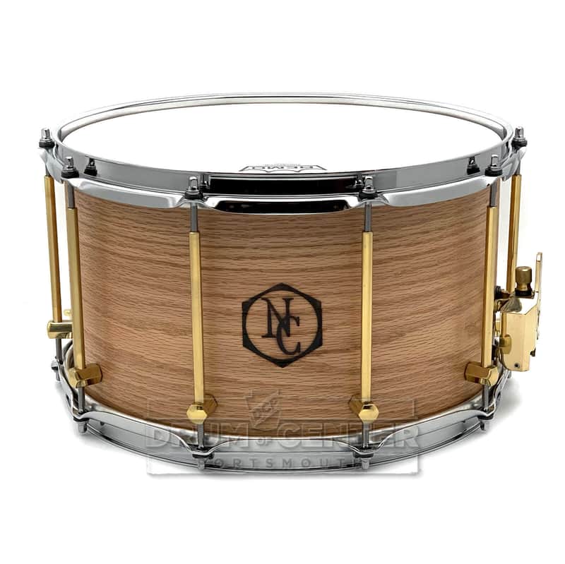Noble & Cooley Solid Shell Classic Oak Snare Drum 14x8 Natural Oil image 1