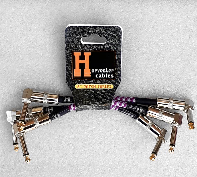 Harvester Patch Cables 3 pack, 6 inch High Quality Tour Grade. B-10 image 1
