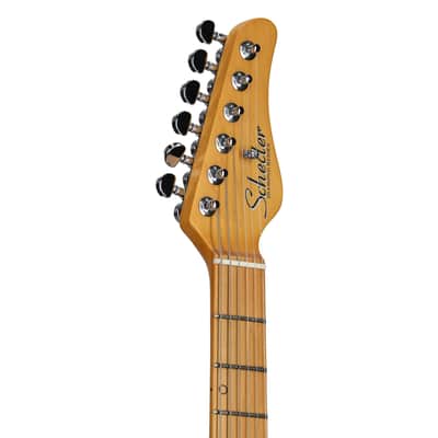 Schecter MV-6 Electric Guitar, with Maple Fingerboard, Gloss Black image 4
