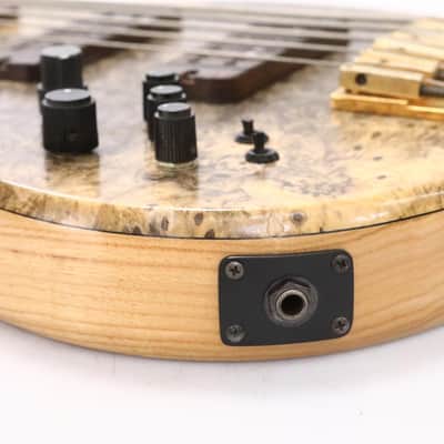 2000 Fodera Imperial Beezelite Buckeye Burl 5-String Bass Guitar Lefty #50662 image 20