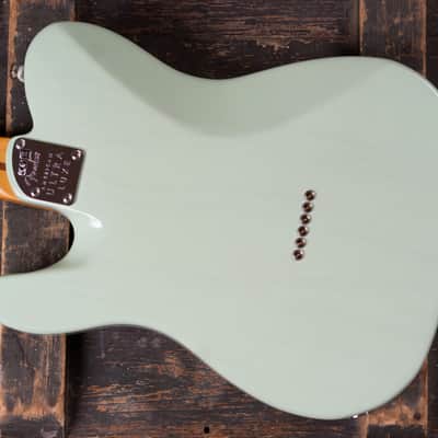 Fender American Ultra Luxe Telecaster 2021 Transparent Surf Green image 6