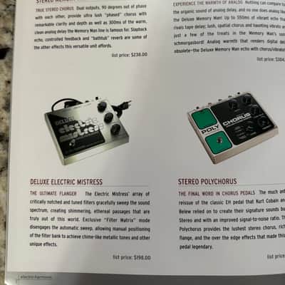 Electro-Harmonix Catalog 2002 holy hillier grail Russian big muff baseballs small stone graphic fuzz wiggler worm poly chorus memory Man tube zipper hot tubes image 7