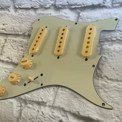 PRS SE Silver Sky Mint Green Guard and Cream Parts image 3