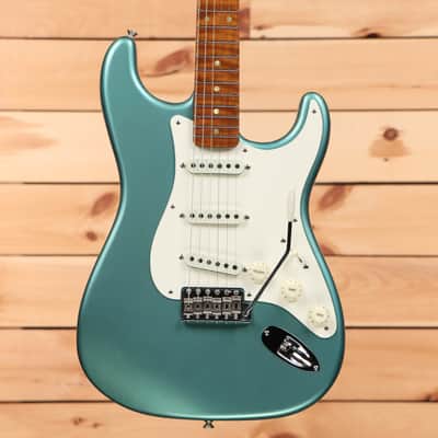 Fender Custom Shop Limited Roasted Pine Stratocaster Relic - Aged Teal Green Metallic-CZ570638 image 2