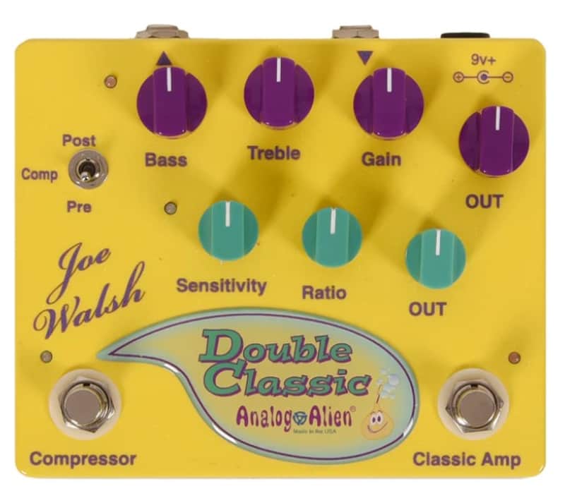 Analog Alien Joe Walsh Double Classic Compressor / Amp Guitar Effect Pedal image 1