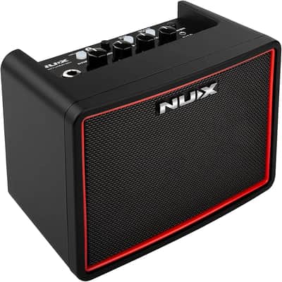 NuX Mighty Lite BT MKII 3-Watt Portable Desktop Modeling Guitar Amp for Guitars and Basses, Black image 4