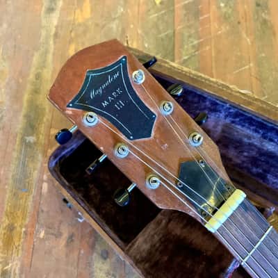 Magnatone Mark III electric guitar c 1950’s Mahogany original vintage USA bigsby lifton stone cali girl case image 7