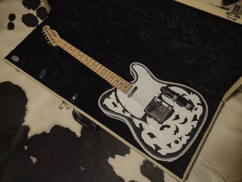 2009 Fender Telecaster USA Highway One (Hwy 1 Tele) w/Waylon Jennings-style Custom Leather Cover/Wrap & G&G Hard Case image 1