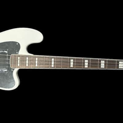 Lakland Skyline Decade Bass. White Gloss / Rosewood *In Stock* image 6