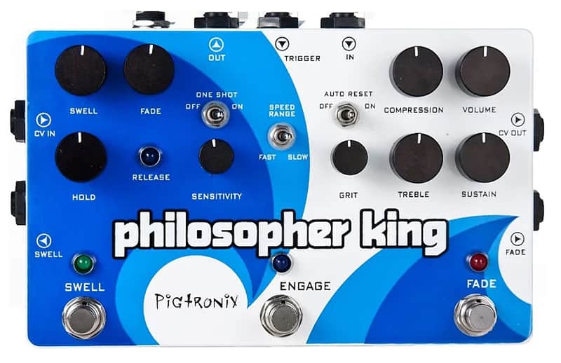 Pigtronix Philosopher King Envelope Generator Sustainer Guitar Pedal image 1