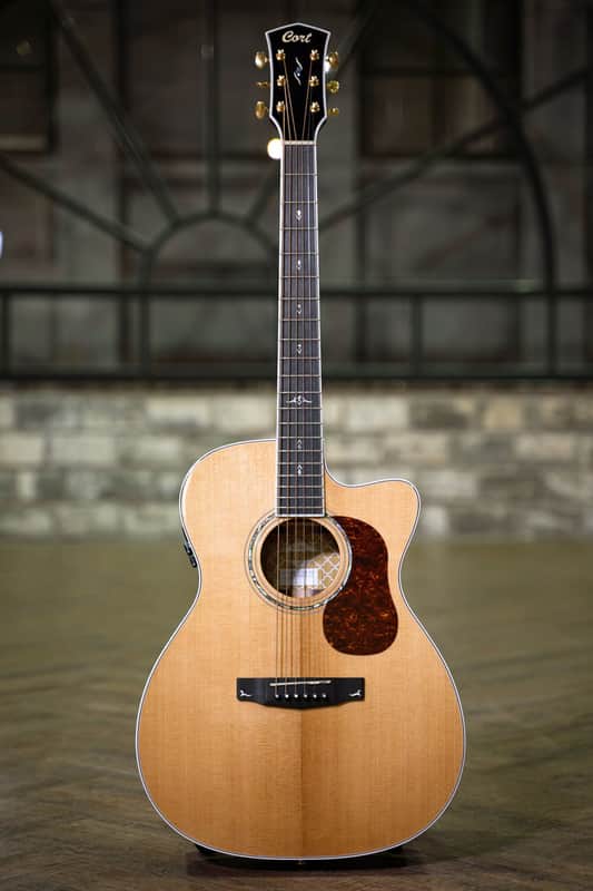 Cort Gold-OC8 OM Cutaway Acoustic Guitar All Solid Fishman image 1