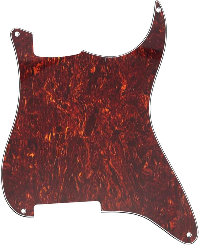 4 Hole Custom Guitar Strat Pickguard Blanks for Stratocaster ST Style Electric Guitar Replacement, 4 Ply Red Tortoise image 1
