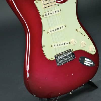 Fender Custom Shop 1971 Stratocaster Relic Midnight Wine over Lucerne Aqua Firemist image 9
