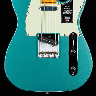 Fender American Professional Classic Telecaster Maple Fingerboard Faded Sherwood Green Metallic (578) image 3