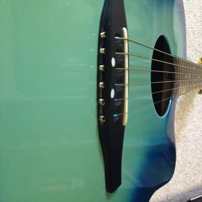 Kaman Ovation Ocean Acoustic OA-047 + Soft Case Blue/Green image 9
