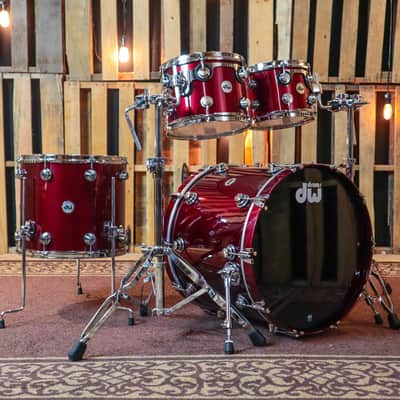 DW Collector's Metallic Burgundy Drum Set - 22,10,12,16 - SO#1045844 image 1