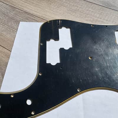 70's Fender Precision Relic 5 Ply P bass'72 thru 79 Aged Black Pickguard RI vintage image 9