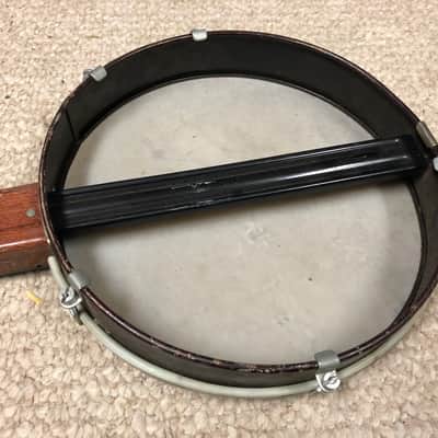 Vintage MIJ Teisco Telestar Stamped Tin Toy Guitar Banjo image 5