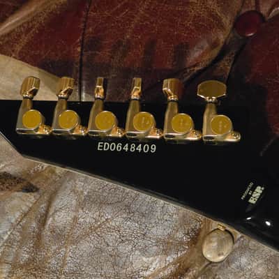 ESP Edwards SV Flying Arrow V MIJ Guitar - Gold Original Floyd Rose EMG image 8