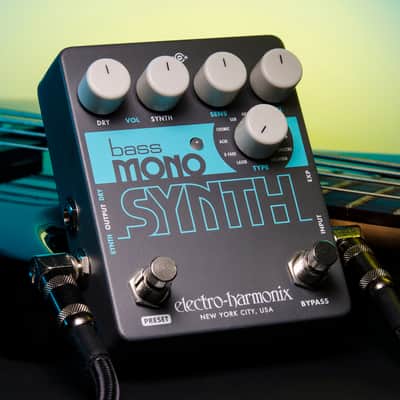 Electro-Harmonix Bass Mono Synth Analog-Style Synth Power for Bass Guitar - Authorized Dealer image 1