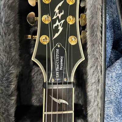 Epiphone Les Paul Custom Prophecy GX 2008 Gold Hardware Gibson Dirty Fingers Black Cherry image 5
