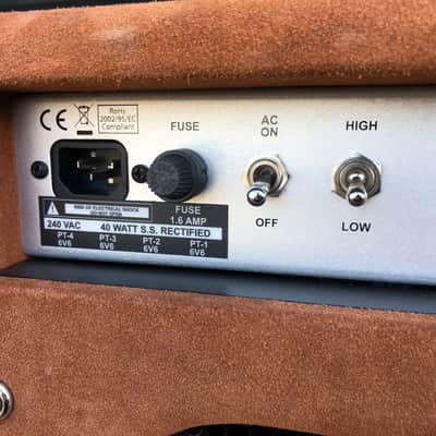 Two Rock Classic Reverb Signature Head and 2x12 Vertical cabinet 2020s - Brown Suede image 11