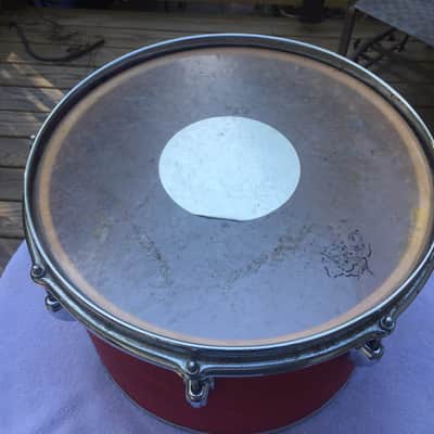 Slingerland Marching Tom 1970's - Red Flame 10 x 14 image 8