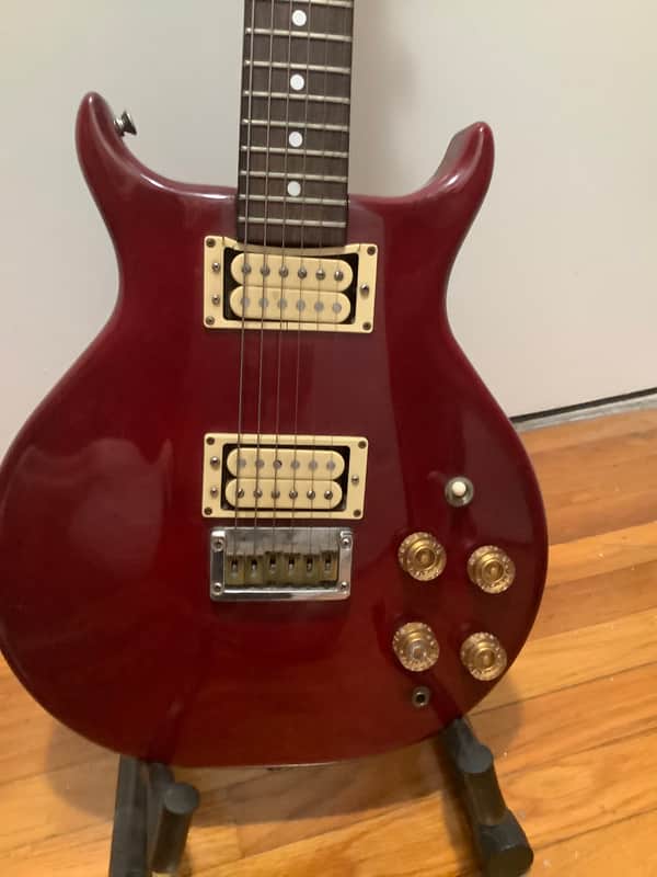 Washburn 1980 Burgundy Raven MIJ Electric Guitar