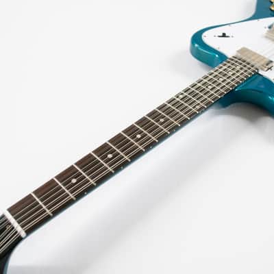 Gibson Custom 1965 Non-reverse Firebird V 12-string Electric Guitar - Aqua Mist image 7