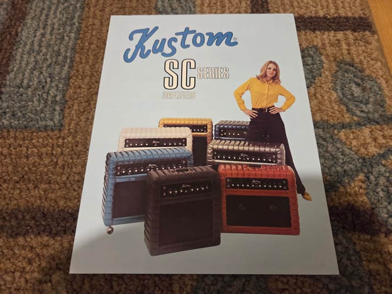 Vintage 1970 Kustom SC Amplifier Catalog! Original Case Candy, Paperwork! image 1