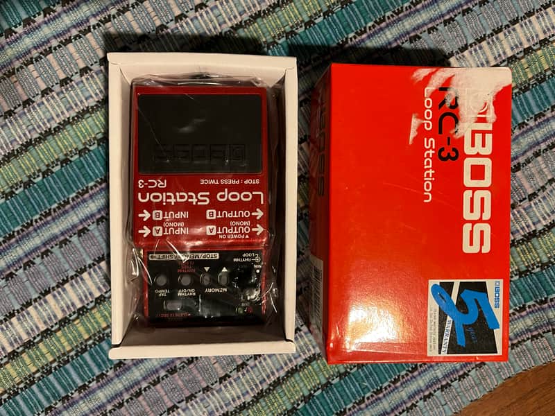 Mint, never used Boss RC-3 Loop Station 2011 - Present - Red | Reverb