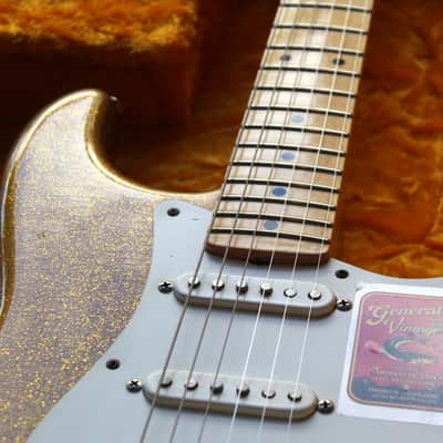 GVT "Double Cut Custom Special 1956 Gold Glitter Sparkle (Nitro Finish, Maple Neck)" HARDCASE,3, 41 KG image 10