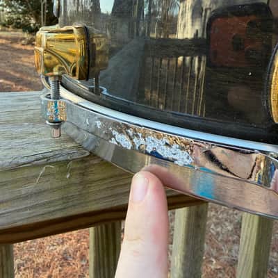 90s Yamaha Maple Custom 5.5x14” Snare - Black Maple image 5