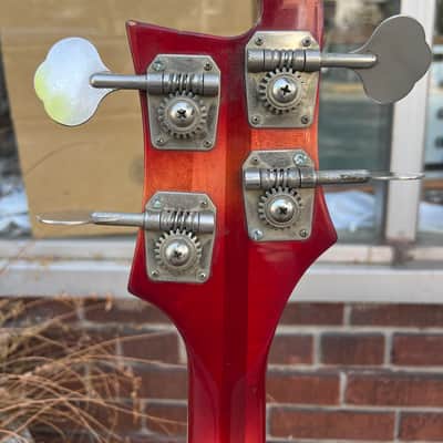 Vintage 1976 Ibanez 2388B (“Ibanbacker”) Maroon/Fireglo Finish (Lawsuit 4001 Model), JBE R4000 Handwound Pickups, w Non Original MIC Tweed Hard Case~A KILLER FULL SCALE BASS image 19