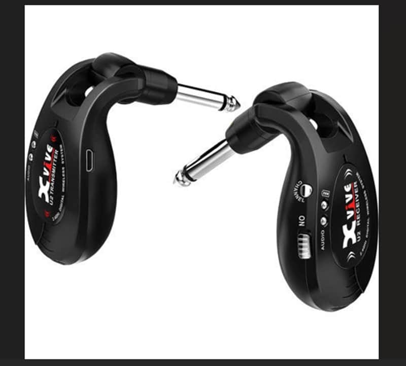 Xvive U2 Wireless System for Guitar. black finish image 1