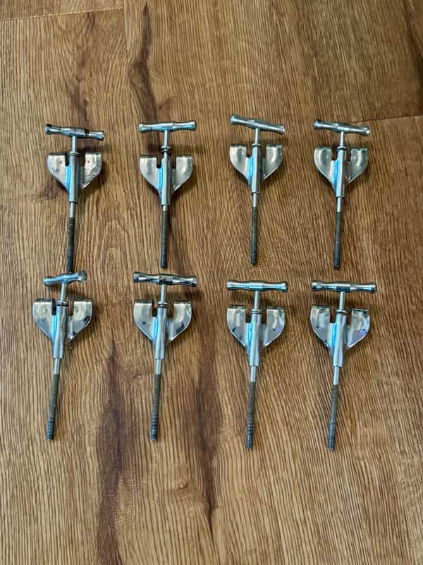 Kent Bass Drum Tension Rods and Claws 8 Vintage USA Replacement Parts image 1