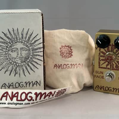 Analogman Sun Face 2N-527 Germanium Fuzz with Sun Dial Knob 2018 - Gold image 1