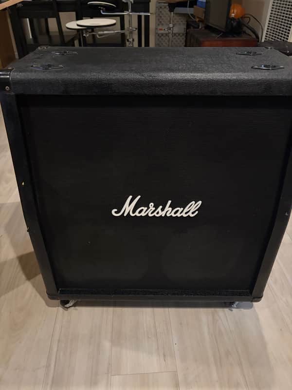 Marshall MG412A 120-Watt 4x12" Angled Guitar Speaker Cabinet 2000 - Present - Black image 1