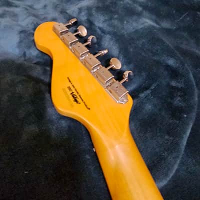 Vintage V65V-BK  Reissued Series with Vibrato 2010s - Gloss Black image 6
